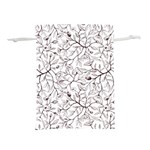 Pencil Flowers Seamless Pattern Lightweight Drawstring Pouch (M) Front