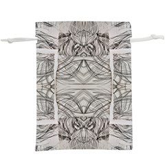 Monochrome Module Pattern Iv  Lightweight Drawstring Pouch (xl) by kaleidomarblingart