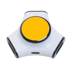 Amber Orange 3-port Usb Hub by FabChoice