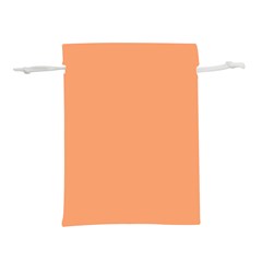 Cantaloupe Orange Lightweight Drawstring Pouch (m) by FabChoice