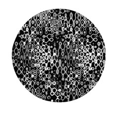 Black And White Modern Abstract Design Mini Round Pill Box (pack Of 5) by dflcprintsclothing