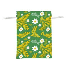 Folk Flowers Art Pattern Floral Abstract Surface Design  Seamless Pattern Lightweight Drawstring Pouch (m) by Eskimos