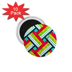 Pop Art Mosaic 1 75  Magnets (10 Pack)  by essentialimage365
