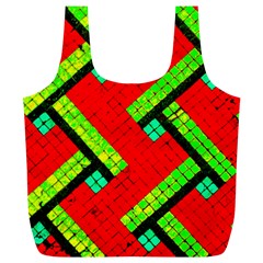 Pop Art Mosaic Full Print Recycle Bag (xl) by essentialimage365
