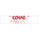 all you need is love Small Flano Scarf Front