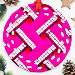 Pop Art Mosaic Ornament (round Filigree) by essentialimage365