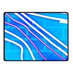 Pop Art Neon Wall Fleece Blanket (small) by essentialimage365
