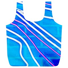 Pop Art Neon Wall Full Print Recycle Bag (xl) by essentialimage365