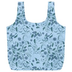 Folk Floral Art Print  Flowers Abstract Art  Poster  Full Print Recycle Bag (xl) by Eskimos