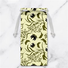 Folk Flowers Art Pattern Floral Abstract Surface Design  Seamless Pattern Jewelry Bag by Eskimos