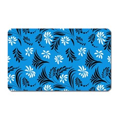 Folk Flowers Art Pattern Floral  Surface Design  Seamless Pattern Magnet (rectangular) by Eskimos