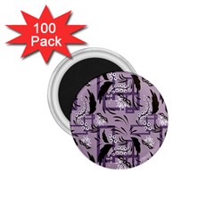 Folk Flowers Art Pattern Floral  1 75  Magnets (100 Pack)  by Eskimos