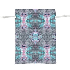 Turquoise Pink Module   Lightweight Drawstring Pouch (xl) by kaleidomarblingart