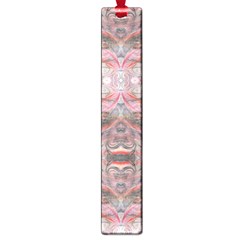 Orange Intricate Large Book Marks by kaleidomarblingart
