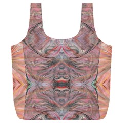 Orange Intricate Full Print Recycle Bag (xxl) by kaleidomarblingart