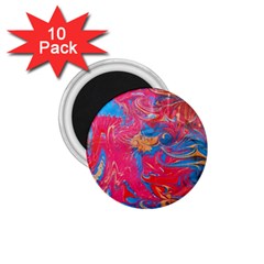 Abstract Flames 1 75  Magnets (10 Pack)  by kaleidomarblingart