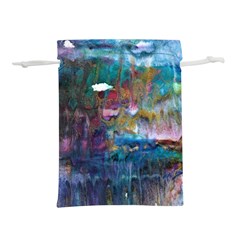 Abstract Turquoise Lightweight Drawstring Pouch (s) by kaleidomarblingart