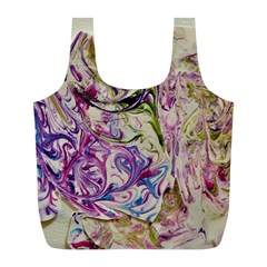 Abstract Swirls Iv Full Print Recycle Bag (l) by kaleidomarblingart
