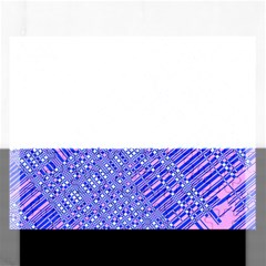 Root Humanity Barcode Purple Pink And Galuboi Rectangular Jigsaw Puzzl by WetdryvacsLair
