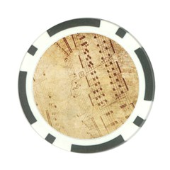 Music-melody-old-fashioned Poker Chip Card Guard (10 Pack) by Sapixe