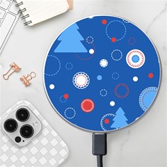 Christmas Pattern Tree Design Wireless Charger by Sapixe