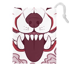 Kitsune Mask Drawstring Pouch (4xl) by mindnmint