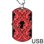 Cat Pattern Dog Tag USB Flash (Two Sides) Back