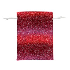 Red Sequins Lightweight Drawstring Pouch (m) by SychEva