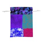 Patches Lightweight Drawstring Pouch (L) Back