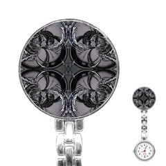 Lunar Phases Stainless Steel Nurses Watch by MRNStudios