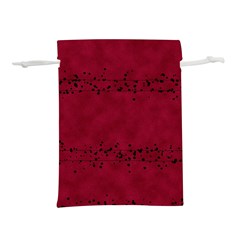 Black Splashes On Red Background Lightweight Drawstring Pouch (m) by SychEva