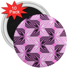 Abstract 3  Magnets (10 Pack)  by Sparkle