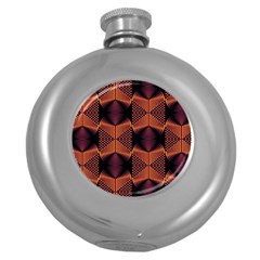 Digital Diamonds Round Hip Flask (5 Oz) by Sparkle