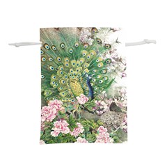 Peafowl Peacock Feather-beautiful Lightweight Drawstring Pouch (m) by Sudhe