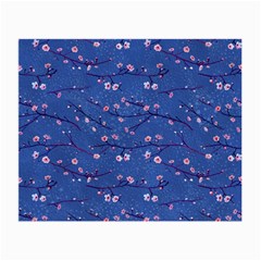 Branches With Peach Flowers Small Glasses Cloth by SychEva