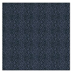 Blue Stripes On Dark Background Large Satin Scarf (square) by SychEva