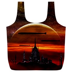 Science-fiction-digital-illustration Full Print Recycle Bag (xl) by Sudhe