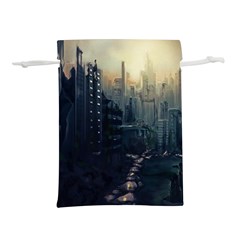 Apocalypse-post-apocalyptic Lightweight Drawstring Pouch (s) by Sudhe