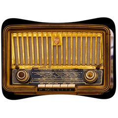 Radio-old-tube-radio-nostalgia Velour Seat Head Rest Cushion by Sudhe
