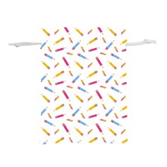 Multicolored Pencils And Erasers Lightweight Drawstring Pouch (m) by SychEva