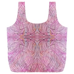Mixed Media Repeats Full Print Recycle Bag (xxl) by kaleidomarblingart