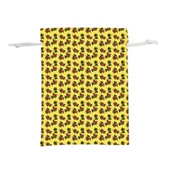 Cute Deer Pattern Yellow Lightweight Drawstring Pouch (m) by snowwhitegirl