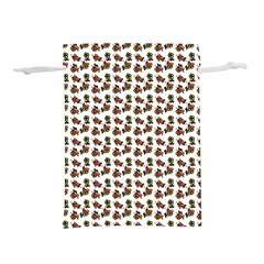 Cute Deer Pattern White Lightweight Drawstring Pouch (m) by snowwhitegirl