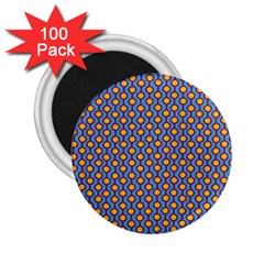 Yellow Circles On A Purple Background 2 25  Magnets (100 Pack)  by SychEva