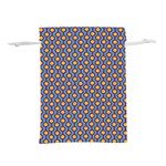 Yellow Circles On A Purple Background Lightweight Drawstring Pouch (S) Back