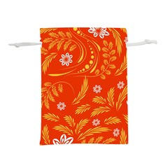 Folk Flowers Pattern Floral Surface Design Seamless Pattern Lightweight Drawstring Pouch (m) by Eskimos