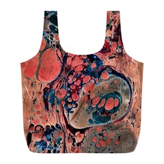 Abstract Marbling Full Print Recycle Bag (l) by kaleidomarblingart