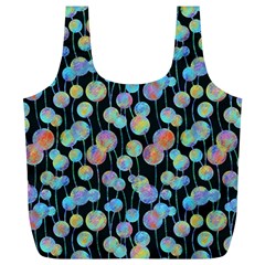 Multi-colored Circles Full Print Recycle Bag (xl) by SychEva