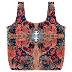 Abstract Marbled Patterns Full Print Recycle Bag (xxl) by kaleidomarblingart