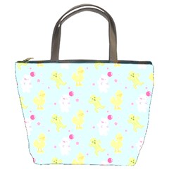 My Adventure Blue Bucket Bag by thePastelAbomination